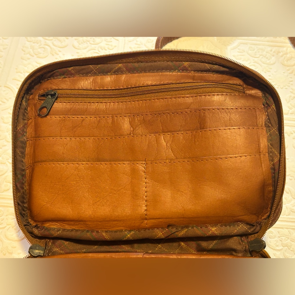 Brown Queros Colombian Genuine Leather Factory, Travel, Crossover Bag Purse - Picture 10 of 14
